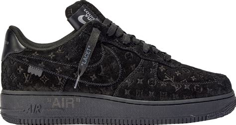 lv air forces black|black louis vuitton af1.